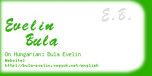 evelin bula business card